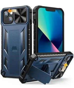 for iPhone 16e Case 2025: iPhone 13 iPhone14 Cover with Kickstand | Shockproof Military Grade Protective Cell Phone Case | TPU Durable Rugged Bumper Textured Matte Hybrid Design for iPhone 16e Case 2025: iPhone 13 iPhone14 Cover with Kickstand | Shockproof Military Grade Protective Cell Phone Case | TPU Durable Rugged Bumper Textured Matte Hybrid Design