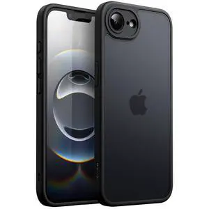 Matte Case for iPhone 17e (2026) / iPhone 16e, Shockproof Military Grade Drop Protection, Frosted Translucent Back Phone Cover, Anti-Fingerprint, 6.1-Inch Display (Black) Matte Case for iPhone 17e (2026) / iPhone 16e, Shockproof Military Grade Drop Protection, Frosted Translucent Back Phone Cover, Anti-Fingerprint, 6.1-Inch Display (Black)