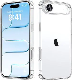 Compatiable with iPhone Air Case Clear, Transparent Shockproof Phone Cases, Slim Anti-Scratch Hard PC Back Protective Cover Bumper Compatiable with iPhone Air Case Clear, Transparent Shockproof Phone Cases, Slim Anti-Scratch Hard PC Back Protective Cover Bumper
