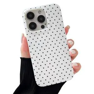 for iPhone 13/14 Case with Cute Aesthetic Polka Dot, Fashion Simple Dot Print Pattern for Women Men,Soft TPU Slim Glossy Shockproof Case Cover(White) for iPhone 13/14 Case with Cute Aesthetic Polka Dot, Fashion Simple Dot Print Pattern for Women Men,Soft TPU Slim Glossy Shockproof Case Cover(White)