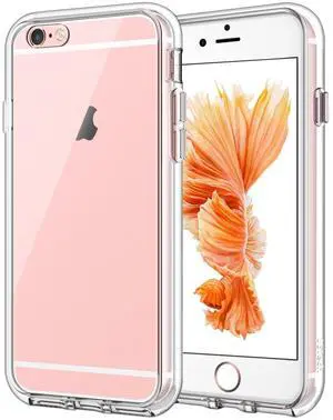 Case for iPhone 6 and iPhone 6s, Non-Yellowing Shockproof Phone Bumper Cover, Anti-Scratch Clear Back (Clear) Case for iPhone 6 and iPhone 6s, Non-Yellowing Shockproof Phone Bumper Cover, Anti-Scratch Clear Back (Clear)