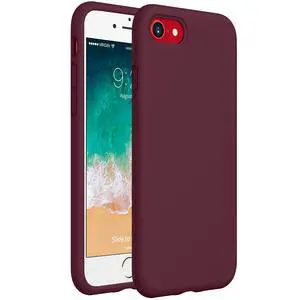 Heavy-Duty Silicone Case for iPhone SE 2022 (3rd Gen)/iPhone SE 2020 (2nd Gen)/iPhone 8/7 - Military Drop Protection, Elevated Screen & Camera Protection, Scratch-Free Interior, Wine Heavy-Duty Silicone Case for iPhone SE 2022 (3rd Gen)/iPhone SE 2020 (2nd Gen)/iPhone 8/7 - Military Drop Protection, Elevated Screen & Camera Protection, Scratch-Free Interior, Wine