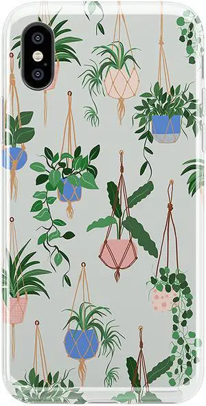 iPhone Xs Max Case | Hanging Around | Potted Plants Floral | Classic Ultra Slim Design iPhone Xs Max Case | Hanging Around | Potted Plants Floral | Classic Ultra Slim Design