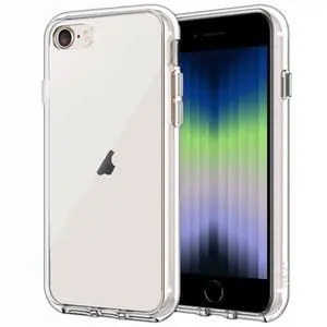 Case for iPhone SE 3/2 (2022/2020 Edition), 4.7-Inch, Non-Yellowing Shockproof Phone Bumper Cover, Anti-Scratch Clear Back (Clear) Case for iPhone SE 3/2 (2022/2020 Edition), 4.7-Inch, Non-Yellowing Shockproof Phone Bumper Cover, Anti-Scratch Clear Back (Clear)