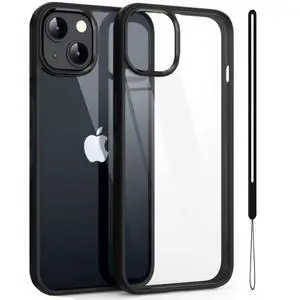 Candy Phone Case for iPhone 16/15/14/13/12/11/XR/XS/XPro Max Plus with Lanyard Cord Clear Shockproof Military-Grade Dual-Layer PC Silicone Cover (Black,for iPhone 11) Candy Phone Case for iPhone 16/15/14/13/12/11/XR/XS/XPro Max Plus with Lanyard Cord Clear Shockproof Military-Grade Dual-Layer PC Silicone Cover (Black,for iPhone 11)