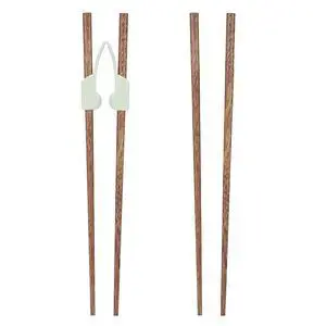 Learning Chopstick Helpers 2Pairs Wooden Chopsticks for Adults, Beginner, Trainer, Reusable Plastic Training Chopstick Helper, 9.8 Inch Learning Chopstick Helpers 2Pairs Wooden Chopsticks for Adults, Beginner, Trainer, Reusable Plastic Training Chopstick Helper, 9.8 Inch
