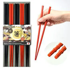 Best Chopsticks for Noodles Ramen Udon Soba Tofu Sushi All Japanese Foods (5pairs set) Made in Japan Non-slip Fiberglass Chopsticks Dishwasher Safe Washable Reusable / Family Hotel Restaurant Best Chopsticks for Noodles Ramen Udon Soba Tofu Sushi All Japanese Foods (5pairs set) Made in Japan Non-slip Fiberglass Chopsticks Dishwasher Safe Washable Reusable / Family Hotel Restaurant