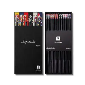 6 Pairs Fiberglass Chopsticks - Reusable Japanese Chopsticks Dishwasher Safe, Non-Slip Chop Sticks Multipack, 9.5 Inch 6 Pairs Fiberglass Chopsticks - Reusable Japanese Chopsticks Dishwasher Safe, Non-Slip Chop Sticks Multipack, 9.5 Inch