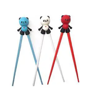 Pack of 3 Cute Tableware Detachable Learning Training Helper Chopsticks for Kid Baby Beginner Adult (Panda) Pack of 3 Cute Tableware Detachable Learning Training Helper Chopsticks for Kid Baby Beginner Adult (Panda)