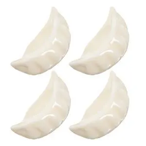 4Pcs Ceramic Chopstick Rests Dumpling Shape Tableware Holder Set Porcelain Chopsticks Rack for Kitchen Dining Home Restaurant Use 4Pcs Ceramic Chopstick Rests Dumpling Shape Tableware Holder Set Porcelain Chopsticks Rack for Kitchen Dining Home Restaurant Use