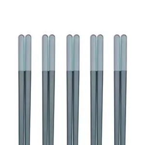 Modern Design Chopsticks - Reusable, Dishwasher Safe, Non-Slip Fiberglass, Ice Fog Blue Color, 5 Pairs, 9.5in/24cm, Great for Chinese, Japanese, Korean Cuisine Modern Design Chopsticks - Reusable, Dishwasher Safe, Non-Slip Fiberglass, Ice Fog Blue Color, 5 Pairs, 9.5in/24cm, Great for Chinese, Japanese, Korean Cuisine