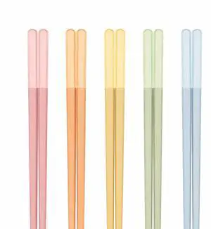 Modern Design Chopsticks - Reusable, Dishwasher Safe, Non-Slip Fiberglass, Macaron Color, 5 Pairs, 9.5in/24cm, Great for Chinese, Japanese, Korean Cuisine Modern Design Chopsticks - Reusable, Dishwasher Safe, Non-Slip Fiberglass, Macaron Color, 5 Pairs, 9.5in/24cm, Great for Chinese, Japanese, Korean Cuisine