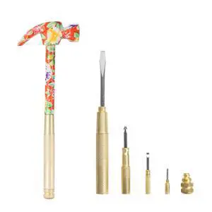 5-in-1 Hammer, Built in Multitool Screwdriver, Chrome Plated to Resist Rust, Tackle Basic Household Tasks 5-in-1 Hammer, Built in Multitool Screwdriver, Chrome Plated to Resist Rust, Tackle Basic Household Tasks