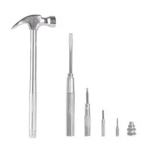 5-in-1 Hammer, Built in Multitool Screwdriver, Chrome Plated to Resist Rust, Tackle Basic Household Tasks 5-in-1 Hammer, Built in Multitool Screwdriver, Chrome Plated to Resist Rust, Tackle Basic Household Tasks