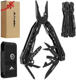 16-in-1 Stainless Steel Multi Tool, Gifts for Men Dad, EDC Multitool with Pocket Knife, Pliers, Belt Clip and Oxford Sheath, Self-locking Utility Multi-Tool for Camping Survival Outdoor 16-in-1 Stainless Steel Multi Tool, Gifts for Men Dad, EDC Multitool with Pocket Knife, Pliers, Belt Clip and Oxford Sheath, Self-locking Utility Multi-Tool for Camping Survival Outdoor