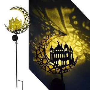 Solar Powered Moon Castles Light, Garden Decoration Forged Iron Beautiful Castles House Floor Light, Wireless Dusk to Dawn LED Landscape lamp Waterproof. Solar Powered Moon Castles Light, Garden Decoration Forged Iron Beautiful Castles House Floor Light, Wireless Dusk to Dawn LED Landscape lamp Waterproof.
