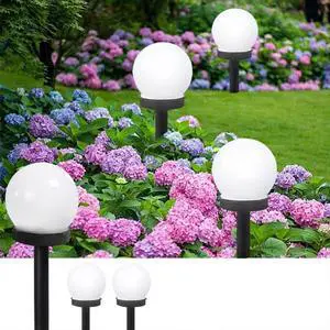 3 Packs of LED Solar Ball Lights, Outdoor Courtyard Decorative Floor Lights, Wireless Dusk to Dawn Waterproof Garden Road Landscape lamp. 3 Packs of LED Solar Ball Lights, Outdoor Courtyard Decorative Floor Lights, Wireless Dusk to Dawn Waterproof Garden Road Landscape lamp.