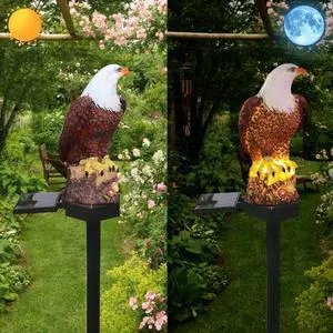 Solar Energy Eagle Light, Garden Decoration Resin Cute Animal Ground Lamp,Wireless Dusk to Dawn LED Sconce Lights Waterproof. Solar Energy Eagle Light, Garden Decoration Resin Cute Animal Ground Lamp,Wireless Dusk to Dawn LED Sconce Lights Waterproof.