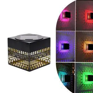 Retro Solar Table Lantern Outdoor Waterproof, Solar Projection Desk Lamp for Courtyard Metal Tabletop Light Desktop Decorative Lamp-Atmosphere Landscape Garden Light(Colorful) Retro Solar Table Lantern Outdoor Waterproof, Solar Projection Desk Lamp for Courtyard Metal Tabletop Light Desktop Decorative Lamp-Atmosphere Landscape Garden Light(Colorful)