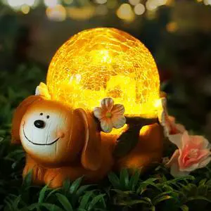 Puppy Dog Outdoor Statues Solar Garden Lights Resin Animal Figurine Garden Decorations for Patio Yard Lawn Ornament Housewarming Birthday Gift for Mom Puppy Dog Outdoor Statues Solar Garden Lights Resin Animal Figurine Garden Decorations for Patio Yard Lawn Ornament Housewarming Birthday Gift for Mom
