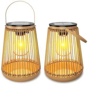 Solar Lanterns Outdoor Waterproof, Outdoor Solar Lanterns Gifts for Women Mom Grandma, Woven Garden Decor, Rattan Lantern Decoration for Yard, Patio, Porch, Balcony, Backyard, 2 Pack Solar Lanterns Outdoor Waterproof, Outdoor Solar Lanterns Gifts for Women Mom Grandma, Woven Garden Decor, Rattan Lantern Decoration for Yard, Patio, Porch, Balcony, Backyard, 2 Pack
