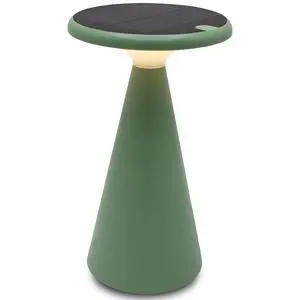 - Portable Solar Powered Mushroom LED Table Lamp - Indoor/Outdoor Use - Stepless Dimming - Up to 45 Hour Rechargeable Battery - 1.6W, 160 lumens, 2700K - IP44 Weather Resistant - Green - Portable Solar Powered Mushroom LED Table Lamp - Indoor/Outdoor Use - Stepless Dimming - Up to 45 Hour Rechargeable Battery - 1.6W, 160 lumens, 2700K - IP44 Weather Resistant - Green