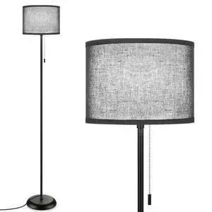 Floor Lamp for Living Room, LED Modern Simple Standing Lamp, Black Tall Lamps for Bedroom, Living Room, Office, Kids Room and Reading, Minimalist Pole Lamp with Shade, Without Bulb Floor Lamp for Living Room, LED Modern Simple Standing Lamp, Black Tall Lamps for Bedroom, Living Room, Office, Kids Room and Reading, Minimalist Pole Lamp with Shade, Without Bulb