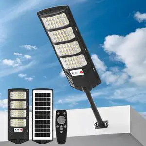 Solar Street Light Outdoor Waterproof, Motion Sensor Solar Powered Light, Dusk to Dawn LED Solar Parking Lot Flood Light for Outside, Yard, Garden, Path-1PC Solar Street Light Outdoor Waterproof, Motion Sensor Solar Powered Light, Dusk to Dawn LED Solar Parking Lot Flood Light for Outside, Yard, Garden, Path-1PC