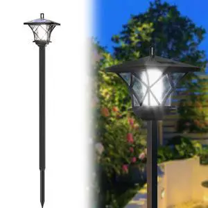 59'' Solar Lamp Post Light, Vintage Waterproof Street Light Pole for Patio, Garden, Lawn, Backyard, Pathway, Driveway, Outdoor Decor 59'' Solar Lamp Post Light, Vintage Waterproof Street Light Pole for Patio, Garden, Lawn, Backyard, Pathway, Driveway, Outdoor Decor
