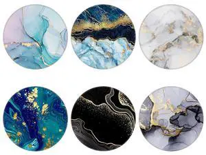 6 Pack Cellphone Phone Grip and Smartphones Stand, Collapsible Cell Phone Expanding Holder for Phone - Blue Green Black Rose Gold Marble, LJ003 6 Pack Cellphone Phone Grip and Smartphones Stand, Collapsible Cell Phone Expanding Holder for Phone - Blue Green Black Rose Gold Marble, LJ003