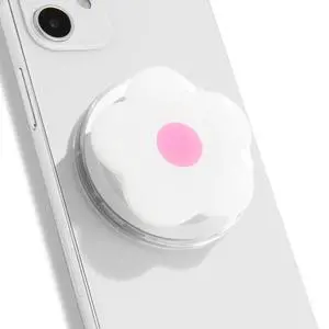 Compatible with Magsafe Magnetic Cute Solid Color Daisy Flower Design Collapsible Mobile Phone Grip Stand Holder for Smartphone Tablet Cell Phone Accessory (White Pink) Compatible with Magsafe Magnetic Cute Solid Color Daisy Flower Design Collapsible Mobile Phone Grip Stand Holder for Smartphone Tablet Cell Phone Accessory (White Pink)