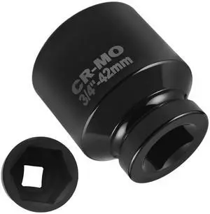 42mm Car Impact Socket with 3/4" Drive Port,Short Version Car Axle Nut Socket with 6-point Design for Quick Cars Axle Nut Disassembly,Non-slip Automotive Tools Cars 42mm Sockets (42mm-3/4"Drive) 42mm Car Impact Socket with 3/4" Drive Port,Short Version Car Axle Nut Socket with 6-point Design for Quick Cars Axle Nut Disassembly,Non-slip Automotive Tools Cars 42mm Sockets (42mm-3/4"Drive)