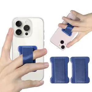 Universal Phone Grip for Smartphones - Phone Holder for Hand -Wireless Charging Compatible (Dark Blue) - 2Pack Universal Phone Grip for Smartphones - Phone Holder for Hand -Wireless Charging Compatible (Dark Blue) - 2Pack