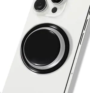 Cell Phone Grip Compatible with Magsafe, Magnetic Collapsible Mobile Cellphone Grip Stand for Smartphone - Clear Black Cell Phone Grip Compatible with Magsafe, Magnetic Collapsible Mobile Cellphone Grip Stand for Smartphone - Clear Black