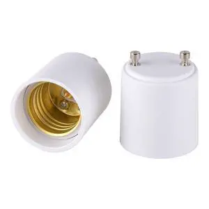 GU24 to E27 E26 Adapter for LED Bulb, GU24 to Medium Base Converts Your Pin Base Fixture to Standard Screw-in Lamp Socket 2 Pack GU24 to E27 E26 Adapter for LED Bulb, GU24 to Medium Base Converts Your Pin Base Fixture to Standard Screw-in Lamp Socket 2 Pack