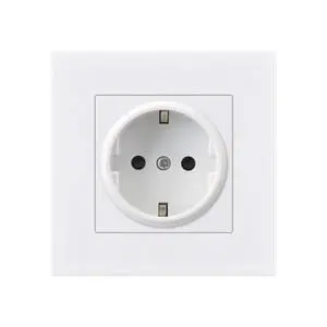 1pcs Wall Panel Power Socket Plug Grounded 16A French Standard Electrical Outlet 86mm 86mm 1pcs Wall Panel Power Socket Plug Grounded 16A French Standard Electrical Outlet 86mm 86mm