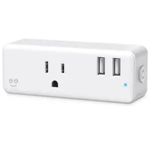 Switch + Charge Multi Port Smart Wi-Fi Plug with 2 USB Ports, Energy Saving Outlet with App Control, Compatible with Alexa and Google Home Switch + Charge Multi Port Smart Wi-Fi Plug with 2 USB Ports, Energy Saving Outlet with App Control, Compatible with Alexa and Google Home