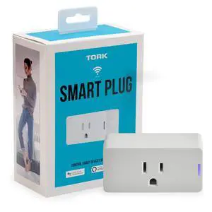 Industries TORK WFIP1 Smart Plug - Indoor Standard Wi-Fi 3-Prong Single Outlet Plug - Compatible with Alexa and Google Assistant - Remote Access with Smartphone/Tablet App - No Hub Required Industries TORK WFIP1 Smart Plug - Indoor Standard Wi-Fi 3-Prong Single Outlet Plug - Compatible with Alexa and Google Assistant - Remote Access with Smartphone/Tablet App - No Hub Required