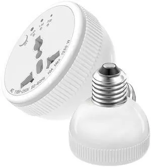 E26/E27 Light Socket Outlet Adapter with 3 Auto-Off Smart Timer Setting & Night Light,Light Bulb with Plug Outlet for US/EU/UK/in Plugs,Support Power Rating 1250W Max for Bedroom, Hallway or Bathroom E26/E27 Light Socket Outlet Adapter with 3 Auto-Off Smart Timer Setting & Night Light,Light Bulb with Plug Outlet for US/EU/UK/in Plugs,Support Power Rating 1250W Max for Bedroom, Hallway or Bathroom