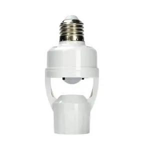 E26/E27 Motion Sensor Light Socket Adapter Smart Screw-in Bulb Holder with PIR Motion Detection, Automatic On/Off for Garage, Storage Room, Basement & Closet E26/E27 Motion Sensor Light Socket Adapter Smart Screw-in Bulb Holder with PIR Motion Detection, Automatic On/Off for Garage, Storage Room, Basement & Closet