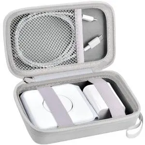Hard Shell Travel Case for Iseyyox/for UCOMX/for RTOPS 3 in 1 Wireless Charger, Portable Storage Organizer Bag for Foldable Charging Station, Cable & Adapter Pocket, Case Only White Hard Shell Travel Case for Iseyyox/for UCOMX/for RTOPS 3 in 1 Wireless Charger, Portable Storage Organizer Bag for Foldable Charging Station, Cable & Adapter Pocket, Case Only White