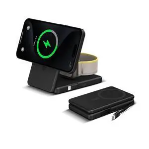 Wireless Charging Station Compatible for Phone: 3 in 1 Charger Stand for Phone 17/16/15/14/13/12 Series and Watch - Foldable USB C Magnetic Stand Wireless Charging Station Compatible for Phone: 3 in 1 Charger Stand for Phone 17/16/15/14/13/12 Series and Watch - Foldable USB C Magnetic Stand