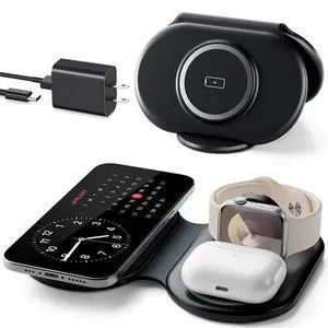 2026 Traveling Portable Wireless Mag-Safe Fast Charging Station,Magnetic 3 in 1 Charger for iPhone 17 16 15 14 13 12 Pro Max Plus,Apple Watch Series & Air pods 4 3 2 Pro-Gifts for Family 2026 Traveling Portable Wireless Mag-Safe Fast Charging Station,Magnetic 3 in 1 Charger for iPhone 17 16 15 14 13 12 Pro Max Plus,Apple Watch Series & Air pods 4 3 2 Pro-Gifts for Family