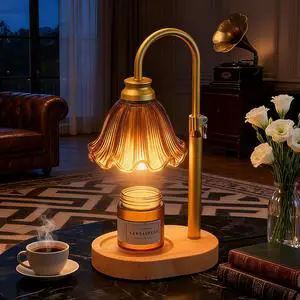 Candle Warmer Lamp with Timer & Dimmable 4-Level Brightness - Adjustable Height,for New Home Bedroom, Gifts for Women(Brown2) Candle Warmer Lamp with Timer & Dimmable 4-Level Brightness - Adjustable Height,for New Home Bedroom, Gifts for Women(Brown2)