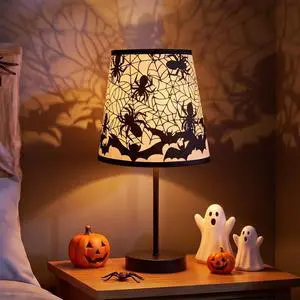 Halloween Lamps Decoration Spider Web Bat Gothic Table Lamp for Halloween Bedroom Decor Nightstand Desk Bookshelf LED Night Light for Home Room Bedside Lamps with USB Switch Cable Halloween Lamps Decoration Spider Web Bat Gothic Table Lamp for Halloween Bedroom Decor Nightstand Desk Bookshelf LED Night Light for Home Room Bedside Lamps with USB Switch Cable