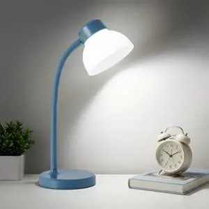 Desk Lamps for Home Office, LED Reading Lamp, Small Table Lamp, Eye-Care 5000 K Daylight White, Adjustable Gooseneck Desk Lamp for College Dorm Room, Bedroom, Office(Blue) Desk Lamps for Home Office, LED Reading Lamp, Small Table Lamp, Eye-Care 5000 K Daylight White, Adjustable Gooseneck Desk Lamp for College Dorm Room, Bedroom, Office(Blue)