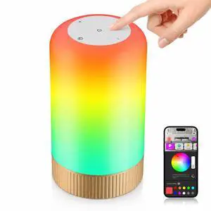 RGBICWW Smart Table Lamp, Touch Bedside Lamp with App Control, LED Desk Lamp with Music Sync, 30+ Scenes & 16M Colors, Color Changing Lamp for Bedroom Living Room Gaming Dimmable Night Light, Gold RGBICWW Smart Table Lamp, Touch Bedside Lamp with App Control, LED Desk Lamp with Music Sync, 30+ Scenes & 16M Colors, Color Changing Lamp for Bedroom Living Room Gaming Dimmable Night Light, Gold