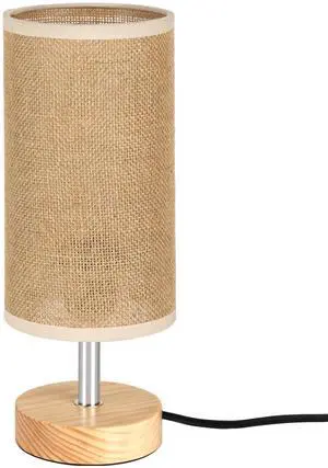 Bedside Table Lamps, Table Lamp for Bedroom, Lamps for Night Stands with Linen Lampshades, Small Table Lamp for Living Room, Office (Bulb Excluded) (Brown) Bedside Table Lamps, Table Lamp for Bedroom, Lamps for Night Stands with Linen Lampshades, Small Table Lamp for Living Room, Office (Bulb Excluded) (Brown)