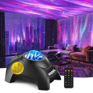 Northern Galaxy Light Aurora Projector, Star Projector with 33 Light Effects, Starry Nebula LED Lamp for Bedroom with Remote Control, White Noise, Kids/Adults Room Decor, Bluetooth Speaker for Parties Northern Galaxy Light Aurora Projector, Star Projector with 33 Light Effects, Starry Nebula LED Lamp for Bedroom with Remote Control, White Noise, Kids/Adults Room Decor, Bluetooth Speaker for Parties
