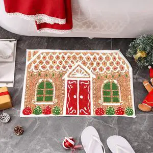 Christmas Gingerbread House Bath Mat Christmas Bathroom Floor Rugs 23.6 x 15.7 Inches Cute Winter Tufted Non Slip Mat Soft Absorbent Cute Bathtub Rug Xmas Bath Decor Christmas Gingerbread House Bath Mat Christmas Bathroom Floor Rugs 23.6 x 15.7 Inches Cute Winter Tufted Non Slip Mat Soft Absorbent Cute Bathtub Rug Xmas Bath Decor